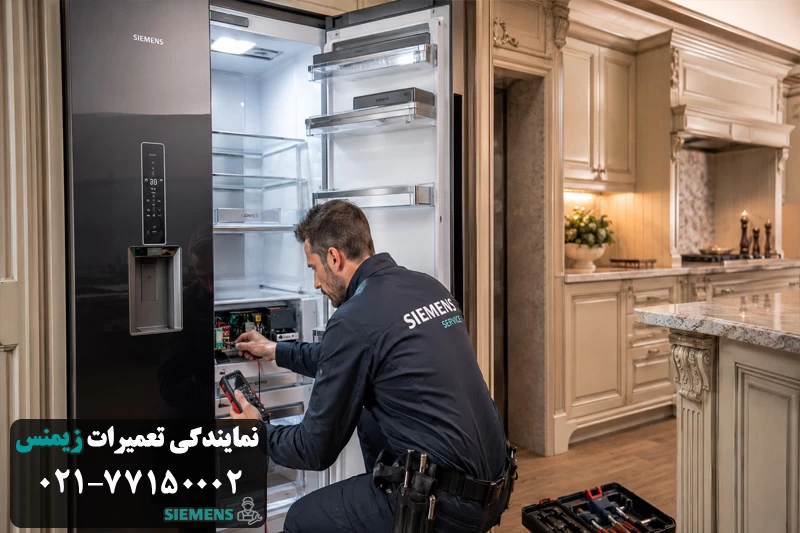 سرویس دوره ای و عیب یابی یخچال زیمنس